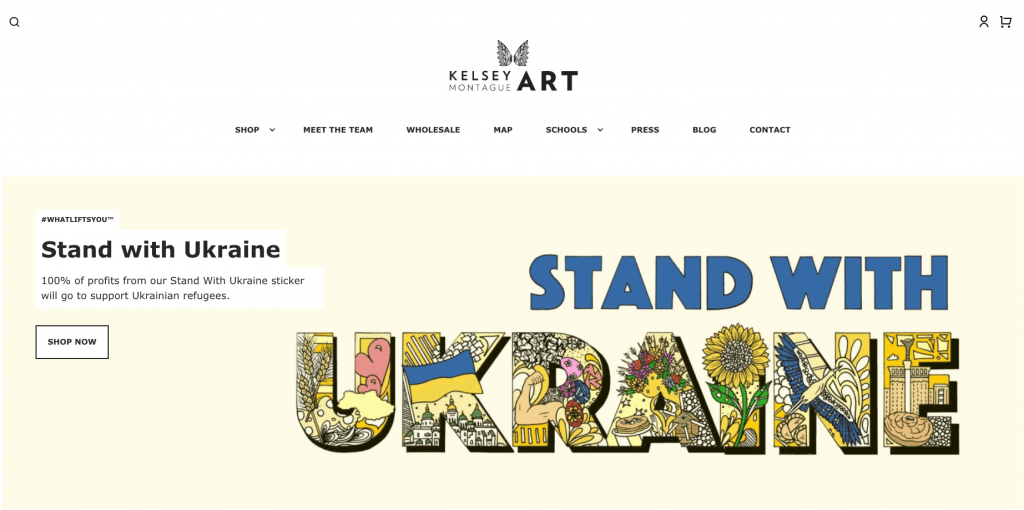WordPress.com voorbeeld site