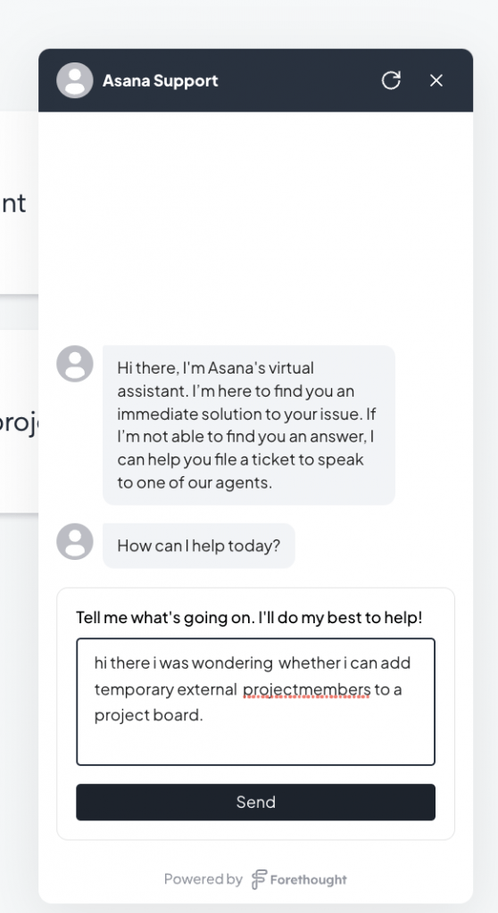 Contact met Asana is lastig