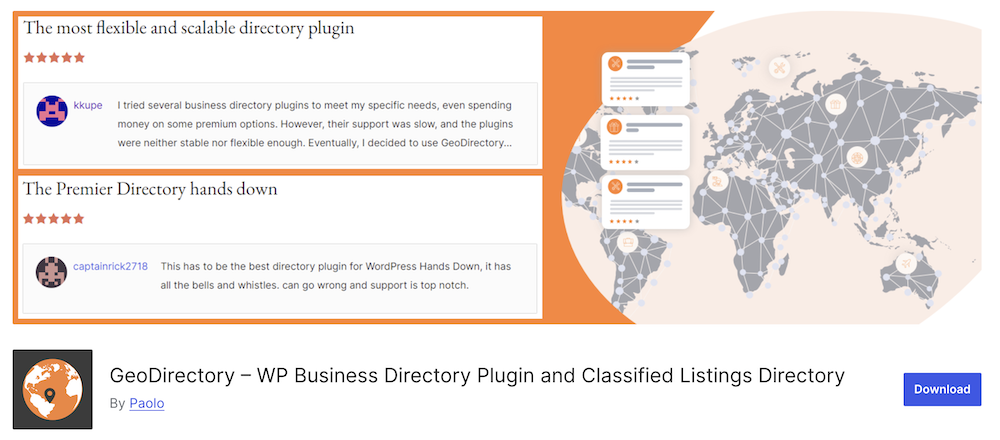 Geodirectory WordPress plugin.