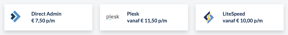 Hosting panels bij mijn.host VPS hosting