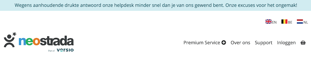 Neostrada langere reactietijd