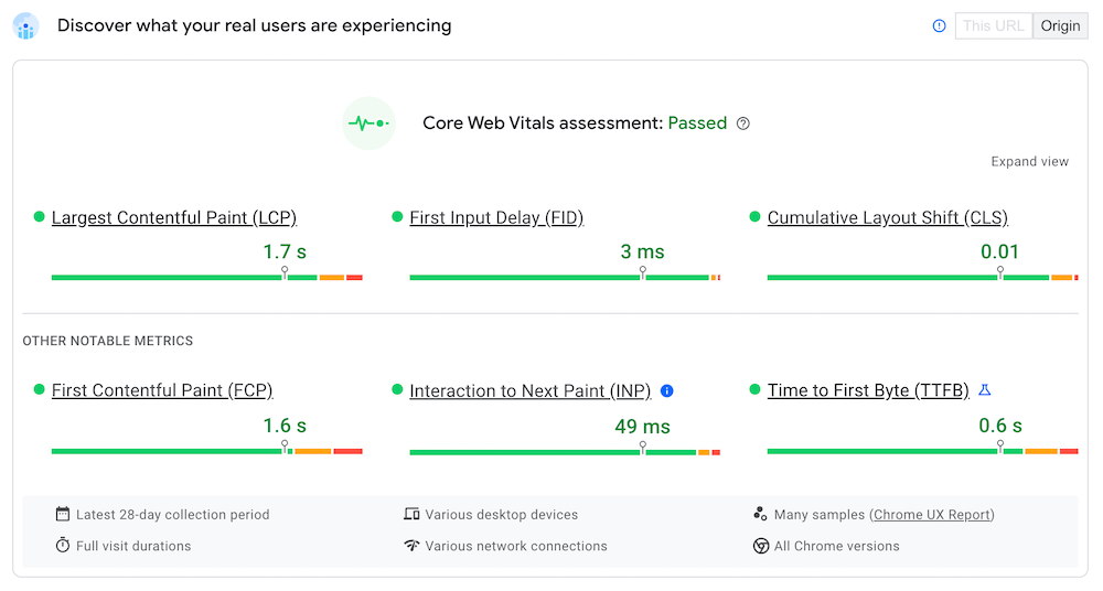 Core Web Vitals