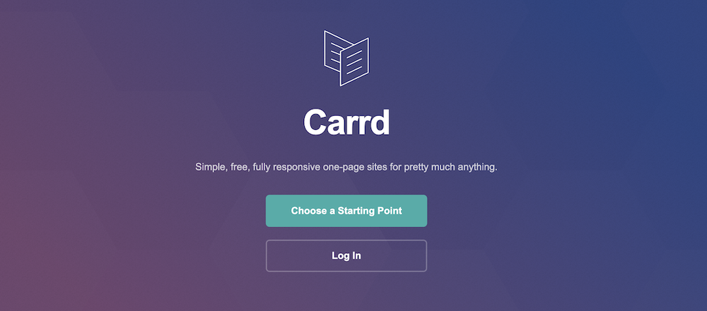 Carrd home
