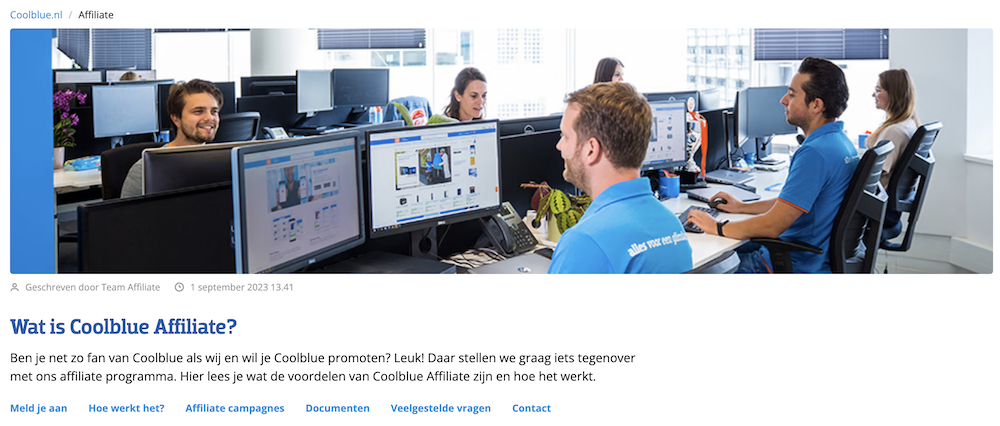 Coolblue affiliate programma