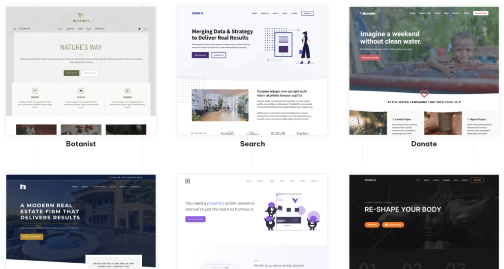 GeneratePress Starter Templates.