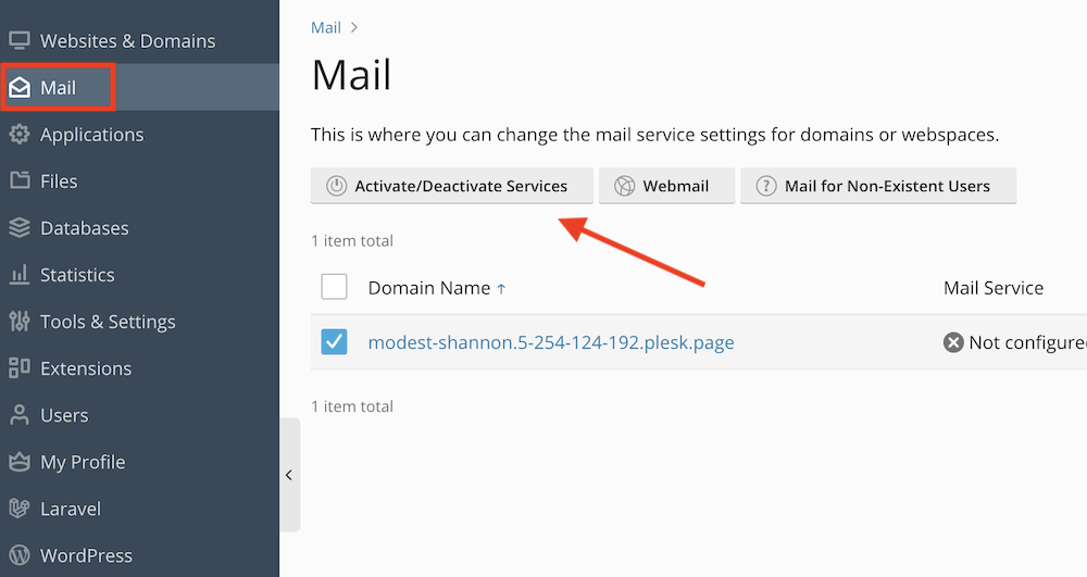Mail opzetten VPS. 