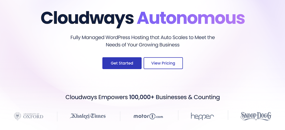 Cloudways Autonomous.
