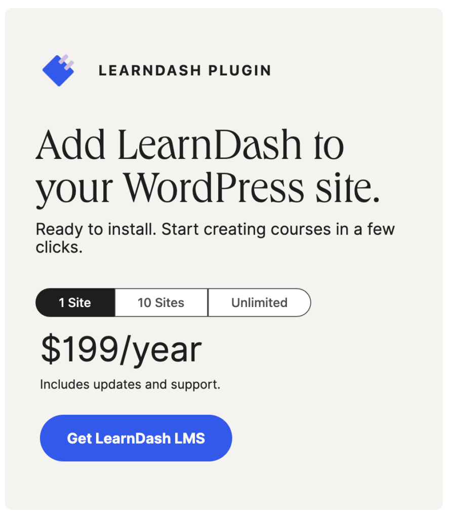 LearnDash plugin kosten.