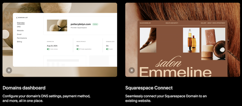 Squarespace domeinnamen.
