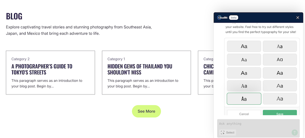 Lettertypes aanpassen AI. 